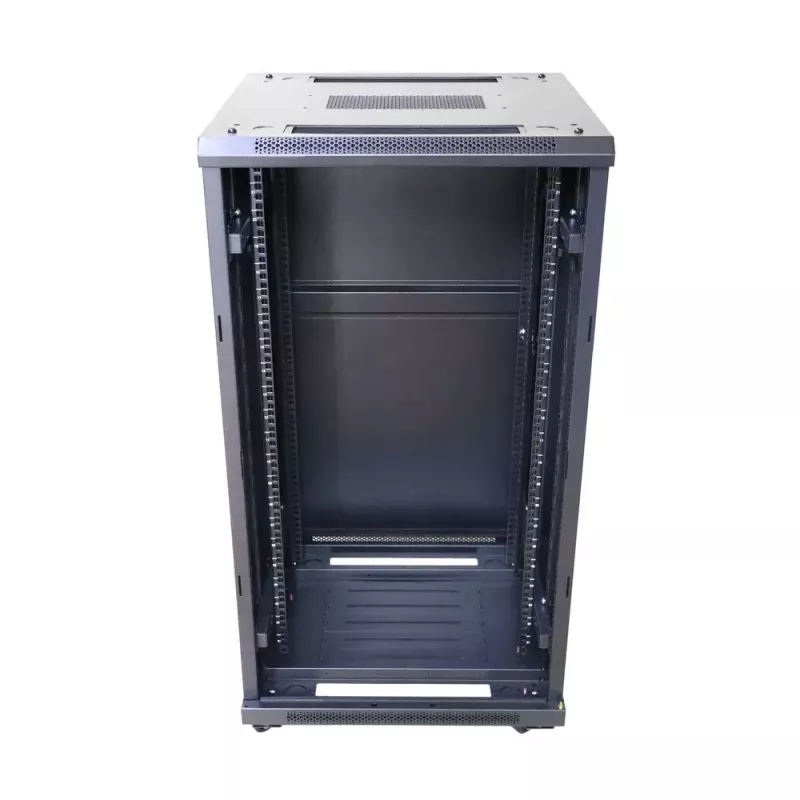 Voľne stojaci rack Extralink EX.14398 22U čierny s kľúčovým zámkom