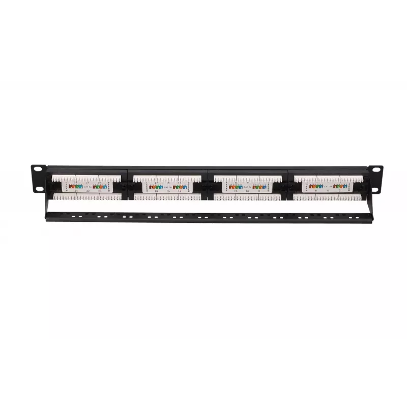 Patch panel Extralink CAT5E UTP V2 24 port