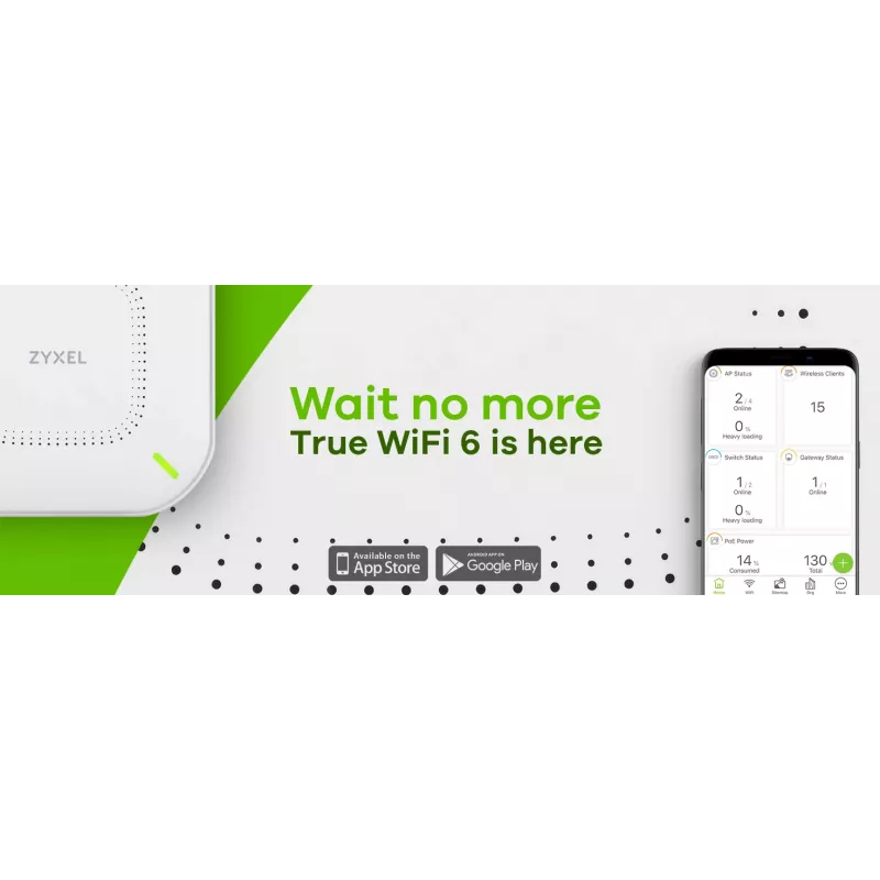 Zyxel NWA110AX 1000 Mbit/s biela Power over Ethernet (PoE)