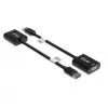 CLUB3D DisplayPort™ na VGA čierny aktívny adaptér M/F