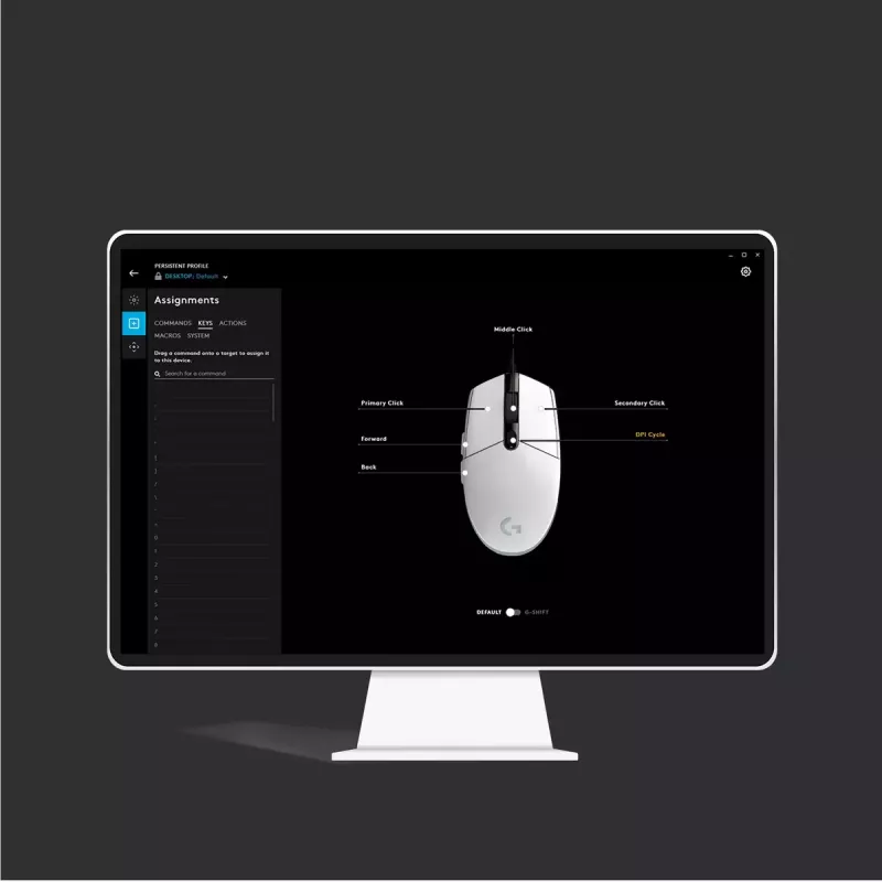 LOGITECH G203 Lightsync herná myš USB čierna