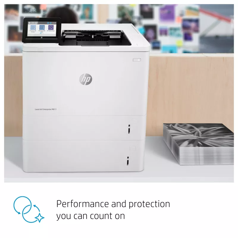 HP LaserJet Enterprise M611dn, laser, 1200 x 1200 DPI, A4, 61 str./min, obojstranná tlač, sieťová