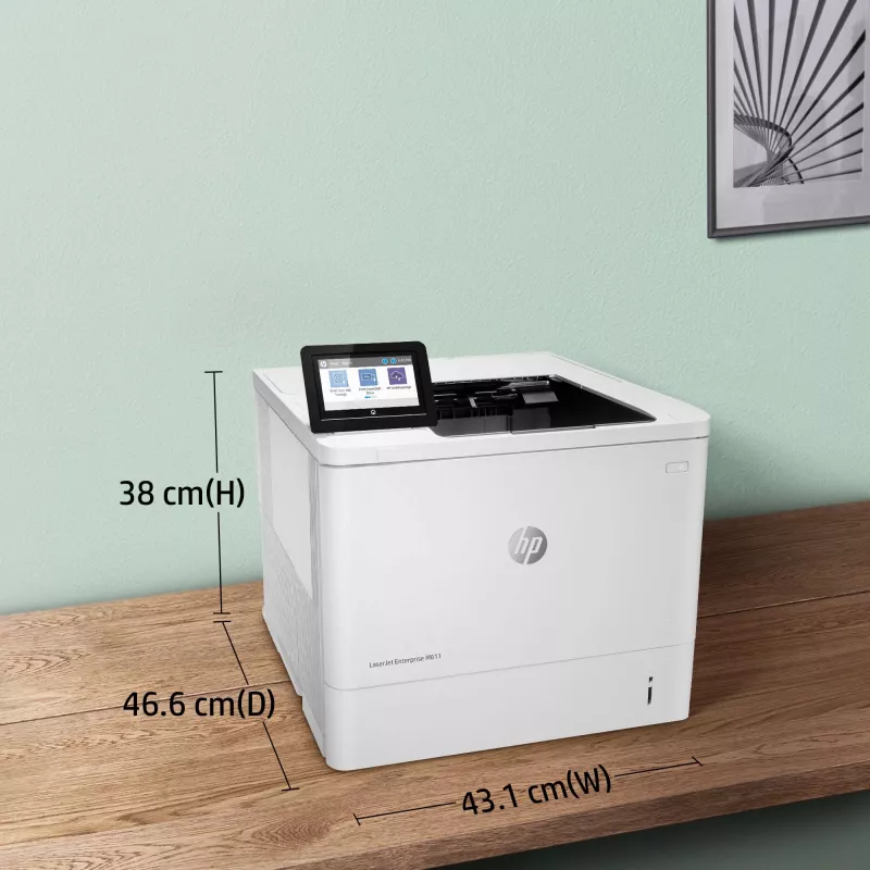 HP LaserJet Enterprise M611dn, laser, 1200 x 1200 DPI, A4, 61 str./min, obojstranná tlač, sieťová