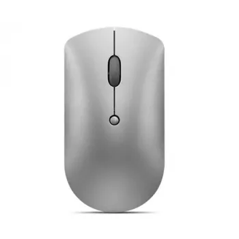 Optická Bluetooth myš Lenovo 600 — 2400 dpi, Bluetooth 5.0 Dual-Host, 3 tlačidlá, guličkové koliesko, železnosivá