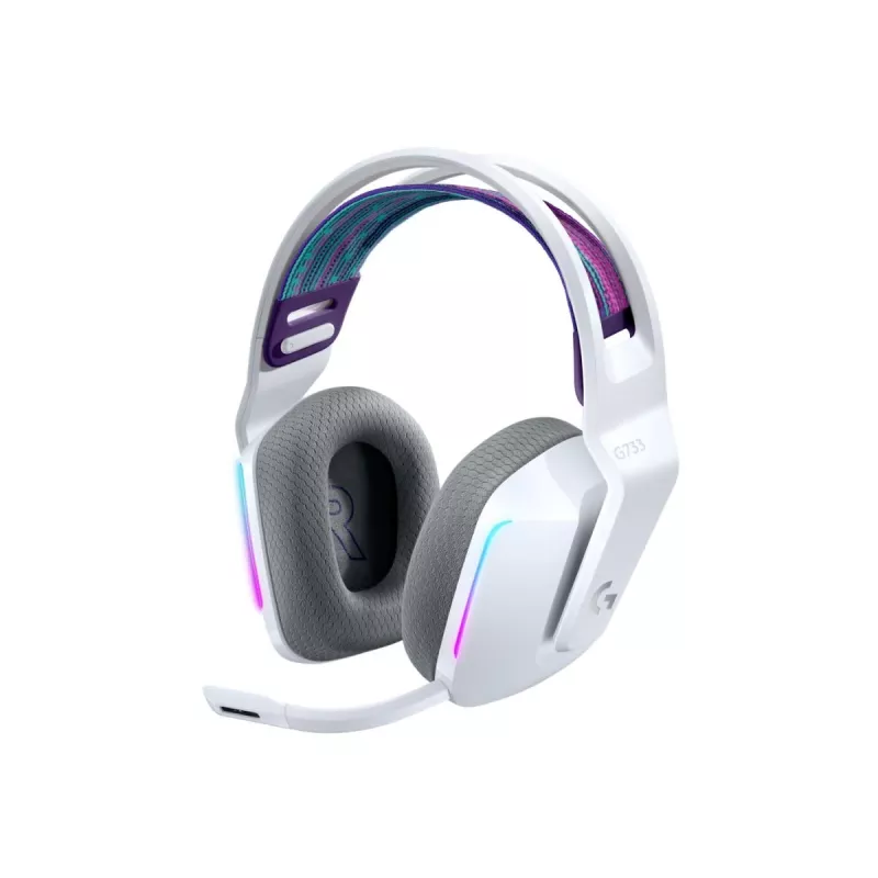 LOGITECH G733 Lightspeed bezdrôtový RGB herný headset biely