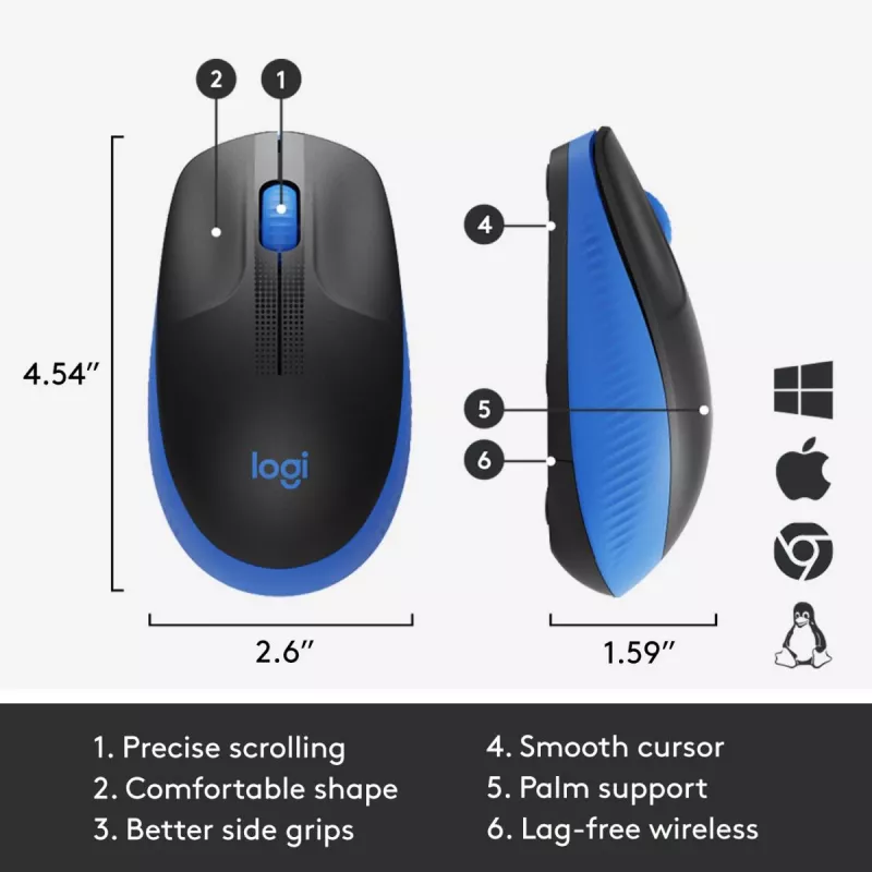 Myš Logitech M190 bezdrôtová USB