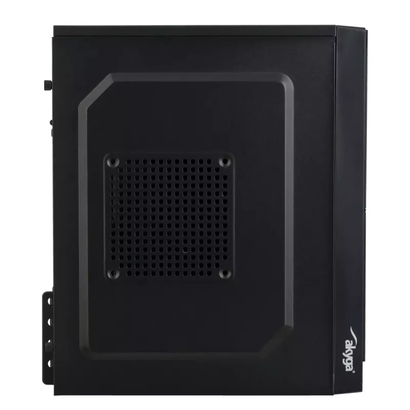 Akyga AK36BK Micro-ATX PC skriňa, Micro ATX / Flex ATX / Mini ITX, USB 3.0 + USB 2.0, bez napájacieho zdroja, čierna