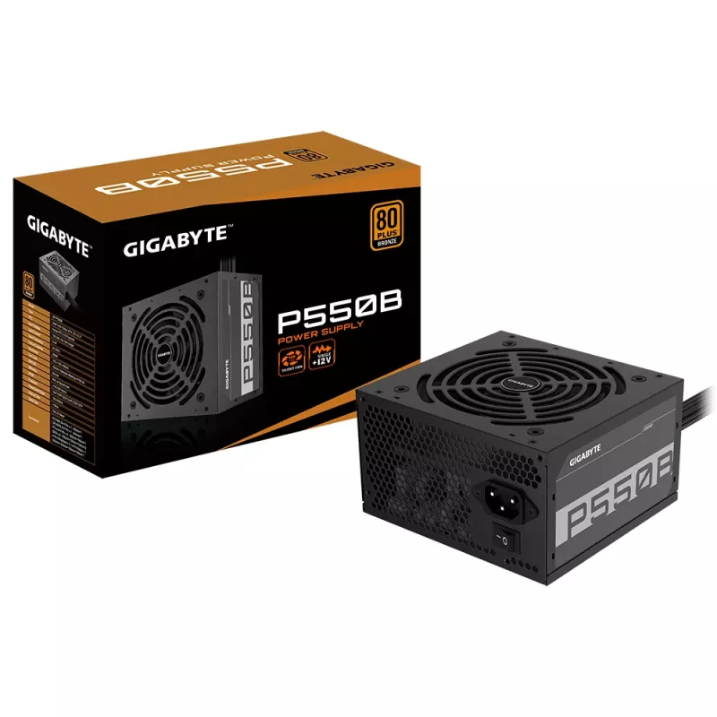 GIGABYTE P550B napájací zdroj 550 W 20+4-polohový ATX ATX čierny