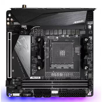 Základná doska GIGABYTE B550I AORUS PRO AX, B550, AM4, Mini-ITX