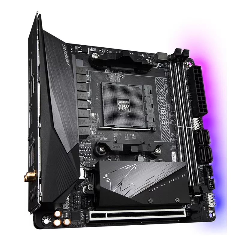 Základná doska GIGABYTE B550I AORUS PRO AX, B550, AM4, Mini-ITX