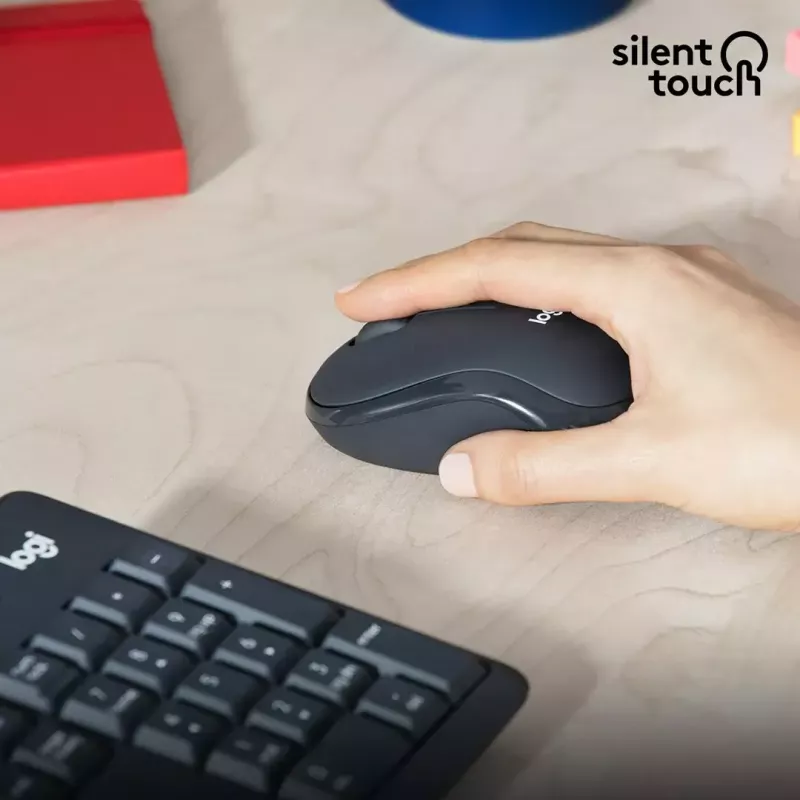 Logitech MK295 Silent Wireless Combo klávesnica RF Wireless QWERTY US International čierna