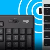 Logitech MK295 Silent Wireless Combo klávesnica RF Wireless QWERTY US International čierna