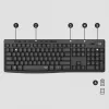 Logitech MK295 Silent Wireless Combo klávesnica RF Wireless QWERTY US International čierna