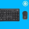 Logitech MK295 Silent Wireless Combo klávesnica RF Wireless QWERTY US International čierna