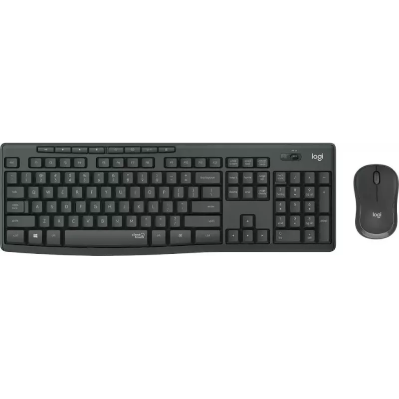 Logitech MK295 Silent Wireless Combo klávesnica RF Wireless QWERTY US International čierna