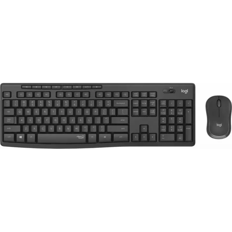Logitech MK295 Silent Wireless Combo klávesnica RF Wireless QWERTY US International čierna