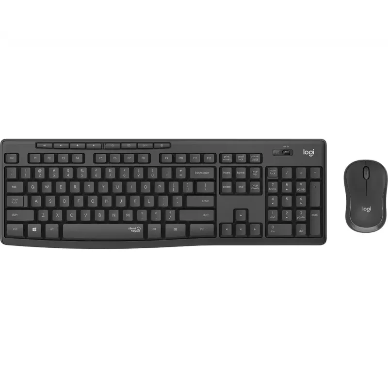Logitech MK295 Silent Wireless Combo klávesnica RF Wireless QWERTY US International čierna