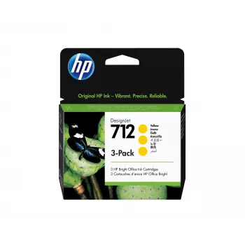 HP 712 3 ks balenie 29 ml žltá atramentová kazeta DesignJet