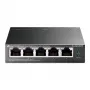 TP-Link 5-portový Gigabit Easy Smart PoE switch so 4-portovým PoE+