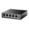TP-Link 5-portový Gigabit Easy Smart PoE switch so 4-portovým PoE+