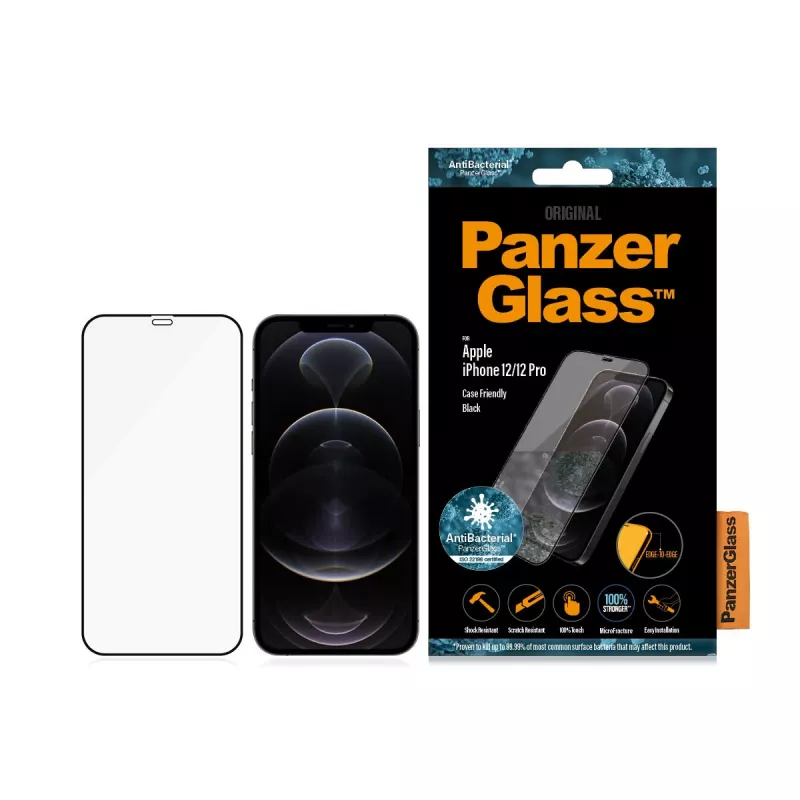PanzerGlass ® ochranná fólia displeja iPhone 12 | 12 Pro | Edge-to-Edge