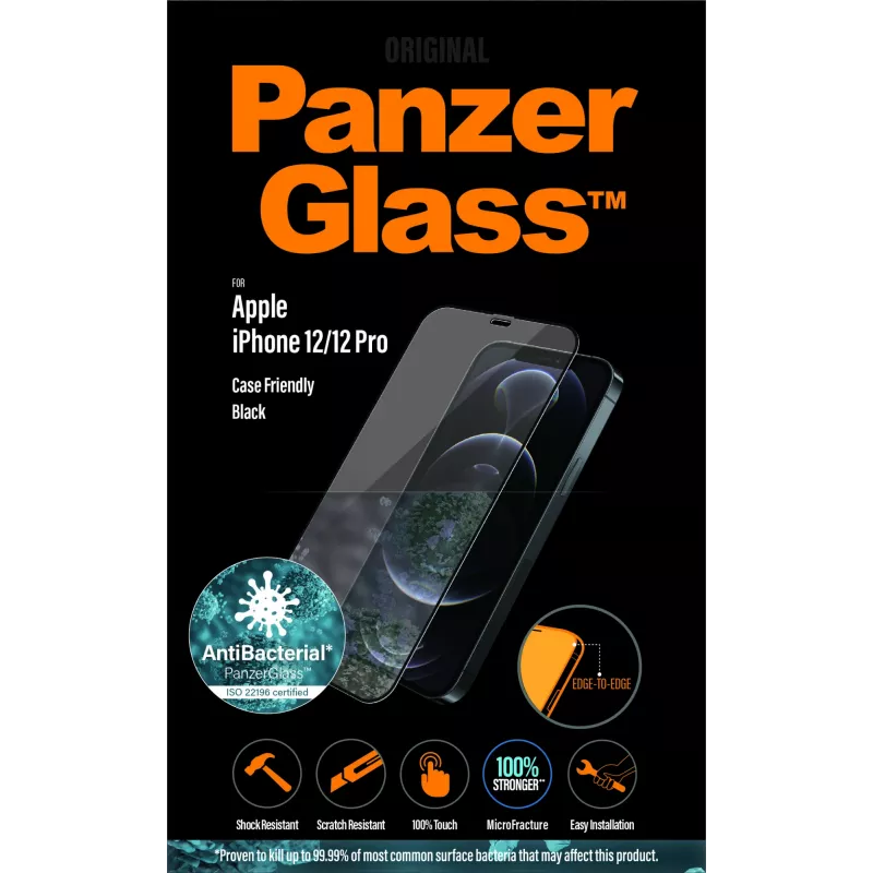 PanzerGlass ® ochranná fólia displeja iPhone 12 | 12 Pro | Edge-to-Edge