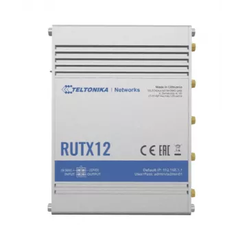 TELTONIKA Rutx12 4G LTE CAT6 dualband Wi-Fi priemyselný router