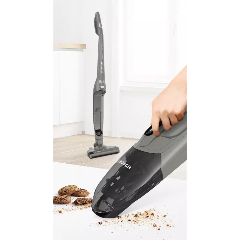 Bosch Serie 2 BBHF214G tyčový vysávač/elektrická metla 2-in-1 tyčový vysávač batéria suchý bezvreckový sivá