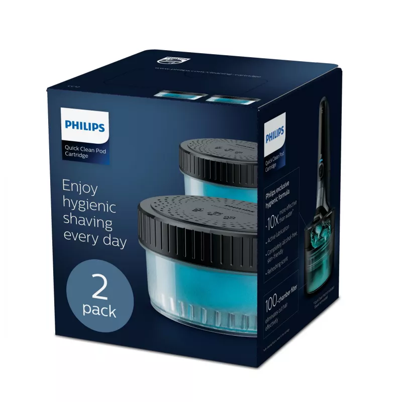 Philips Quick Clean Pod kazeta CC12/50 2 ks balenie čistiace kazety pre elektrické hlavice holiacich strojčekov