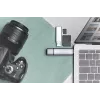 DIGITUS Combo Card Reader Hub (USB-C+USB 3.0) 1x SD, 1x MicroSD, 1x USB 3.0, sivý