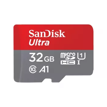 SanDisk 32GB Ultra microSDHC UHS-I pamäťová karta s adaptérom – 98MB/s, C10, U1, Full HD, A1