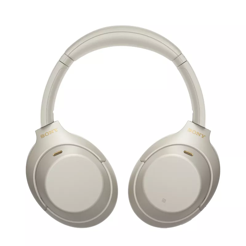 Sony WH-1000XM4 headset káblový a bezdrôtový cez hlavu hovory/hudba USB Type-C Bluetooth strieborný
