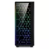 PC skriňa Sharkoon RGB LIT 100 Midi Tower čierna