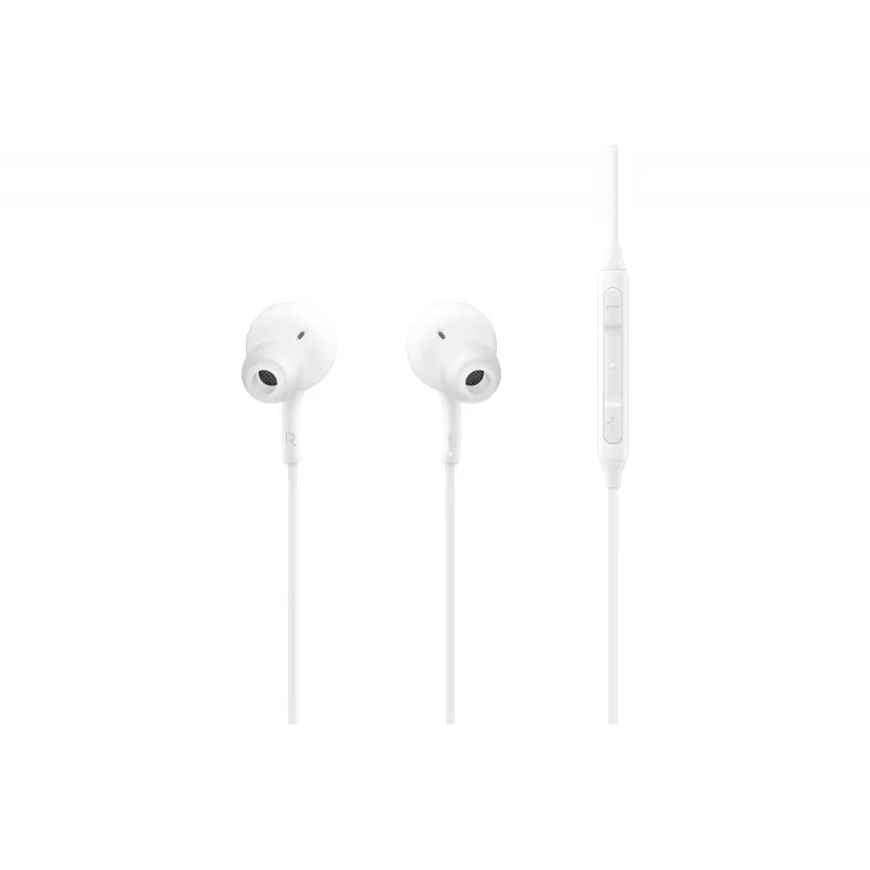 Káblové in-ear slúchadlá Samsung EO-IC100, binaurálne, USB Type-C konektor, 32 Ω impedancia, 20–20000 Hz, biele