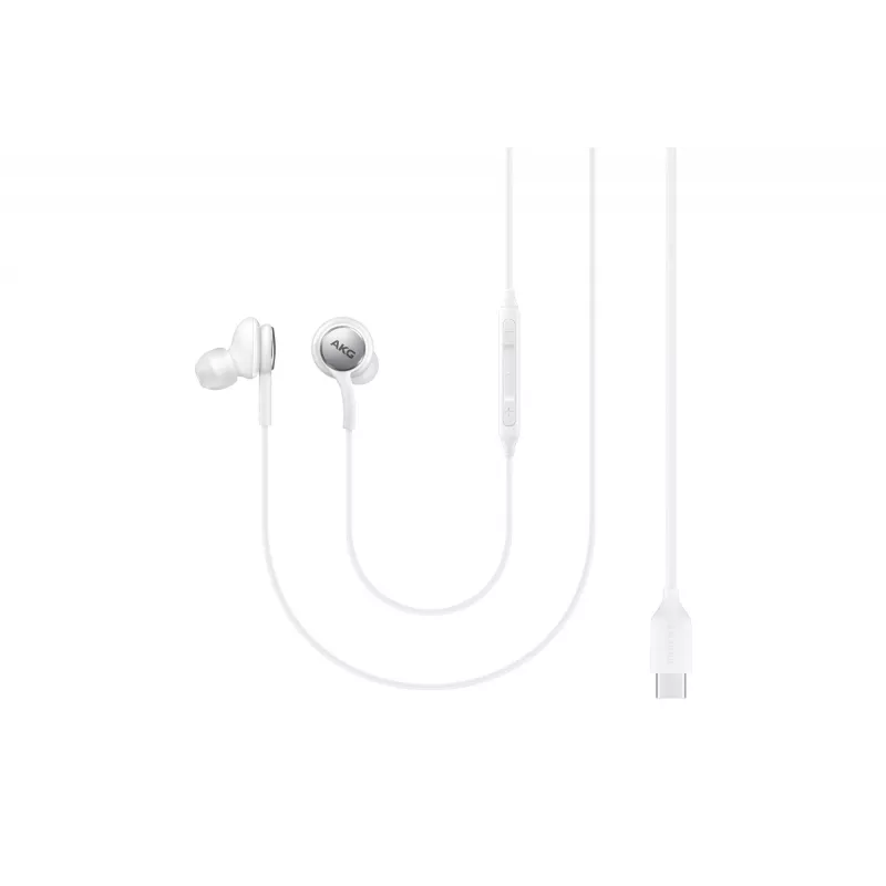 Káblové in-ear slúchadlá Samsung EO-IC100, binaurálne, USB Type-C konektor, 32 Ω impedancia, 20–20000 Hz, biele