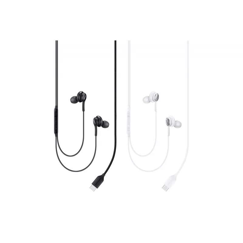 Káblové in-ear slúchadlá Samsung EO-IC100, binaurálne, USB Type-C konektor, 32 Ω impedancia, 20–20000 Hz, biele