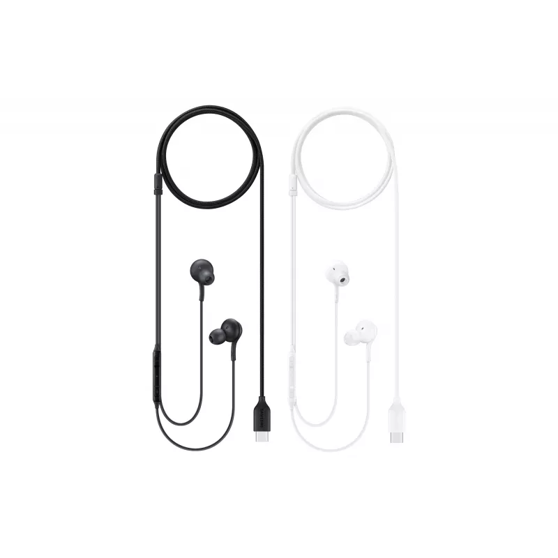 Káblové in-ear slúchadlá Samsung EO-IC100, binaurálne, USB Type-C konektor, 32 Ω impedancia, 20–20000 Hz, biele