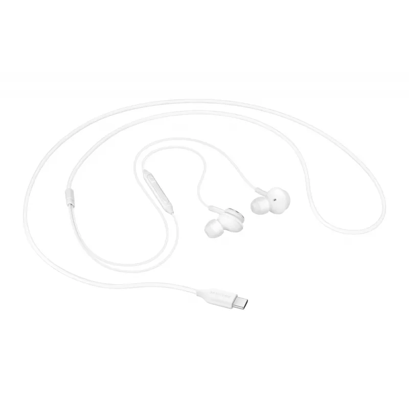 Káblové in-ear slúchadlá Samsung EO-IC100, binaurálne, USB Type-C konektor, 32 Ω impedancia, 20–20000 Hz, biele