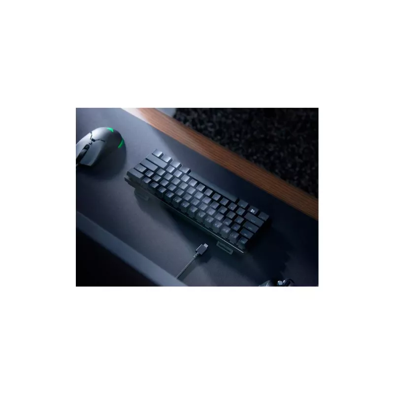 Mechanická herná klávesnica Razer Huntsman Mini, mini formát, QWERTY US International, optické spínače, káblová USB, čierna