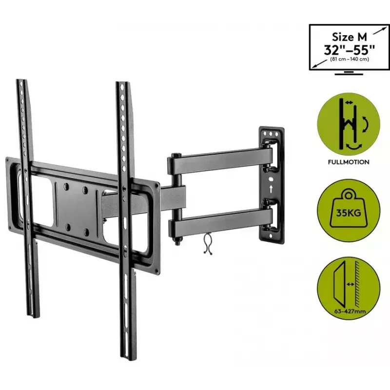 Goobay TV držiak na stenu Basic FULLMOTION M 35 kg 32-55 palcov
