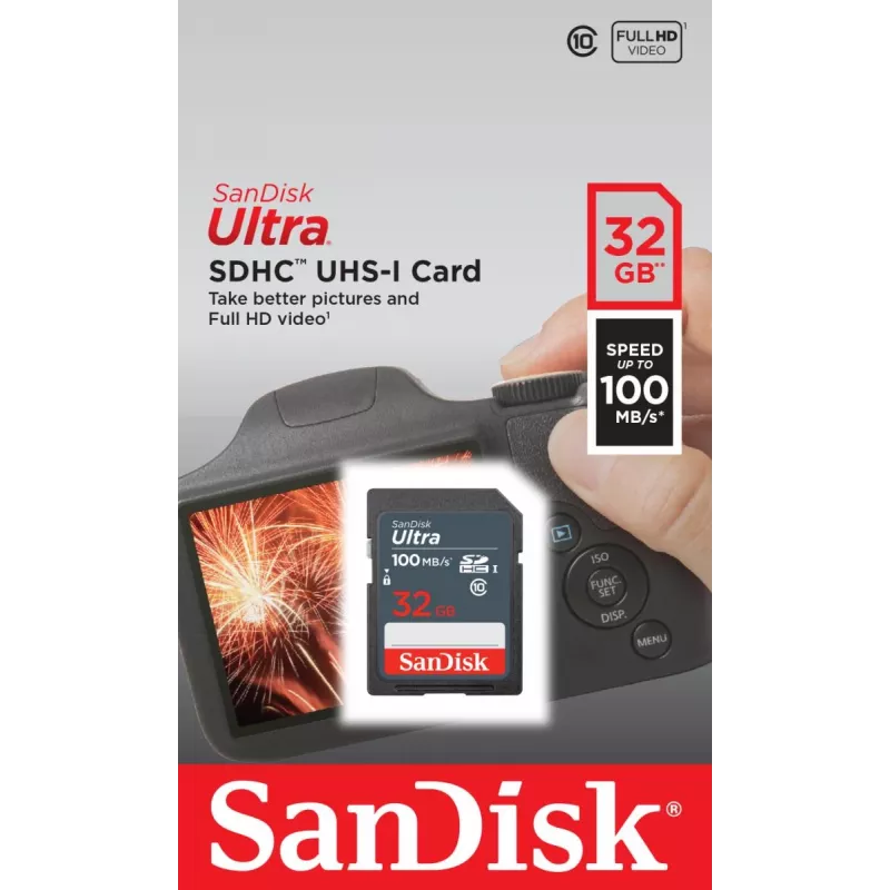 WESTERN DIGITAL SanDisk Ultra 32GB SDHC pamäťová karta 100 MB/s (SDSDUNR-032G-GN3IN)