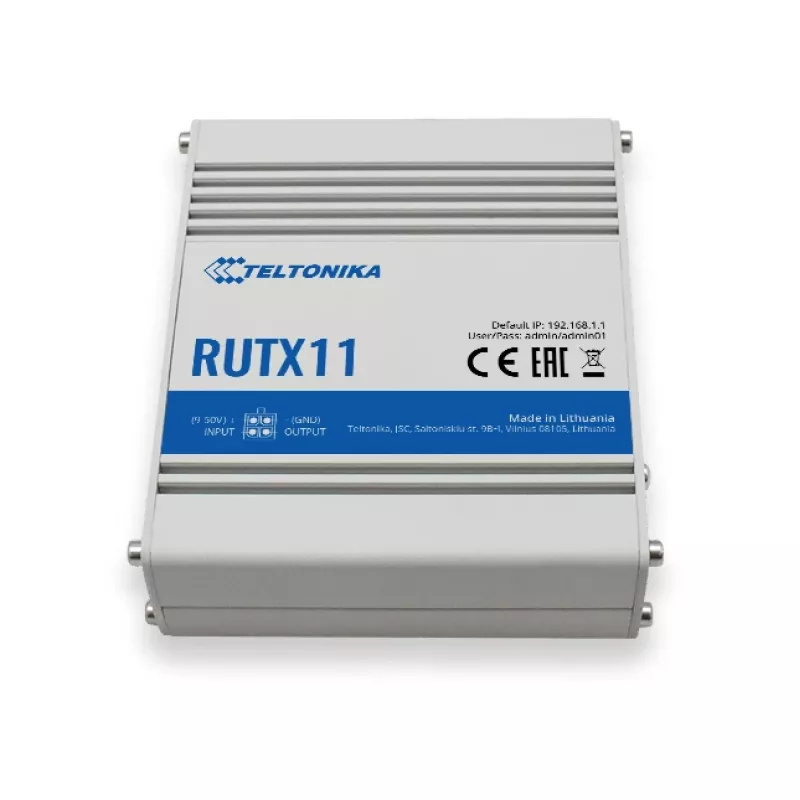 TELTONIKA Rutx11 4g Lte CAT6 dualband Wi-Fi priemyselný router