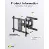 Goobay TV držiak na stenu Pro FULLMOTION (L) 60 kg 37–70 palcov
