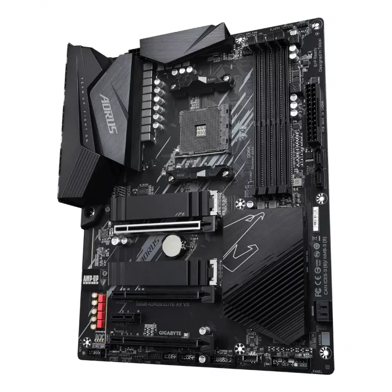 Základná doska GIGABYTE B550 AORUS ELITE AX V2 ATX, AMD B550, Socket AM4, DDR4, 4 DIMM, Wi-Fi 6E, 2.5Gb LAN