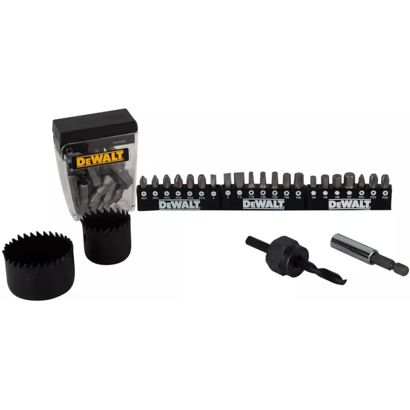 DeWALT DT71563 súprava skrutkovacích hrotov, vrtákov a vykrajovačov otvorov, 100 kusov