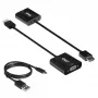 CLUB3D CAC-1302 video káblový adaptér 0,5 m HDMI typ A (štandard) VGA (D-Sub) čierny