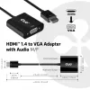CLUB3D CAC-1302 video káblový adaptér 0,5 m HDMI typ A (štandard) VGA (D-Sub) čierny
