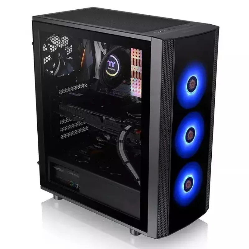 PC skriňa Thermaltake Versa J25 TG RGB Midi Tower čierna