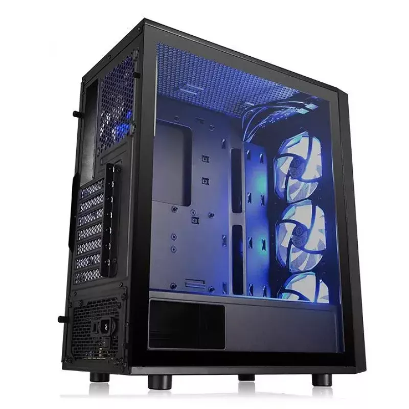 PC skriňa Thermaltake Versa J25 TG RGB Midi Tower čierna
