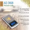 Precízna váha Adler AD 3168, kapacita 100 g, presnosť 0,01 g, strieborná, prenosná